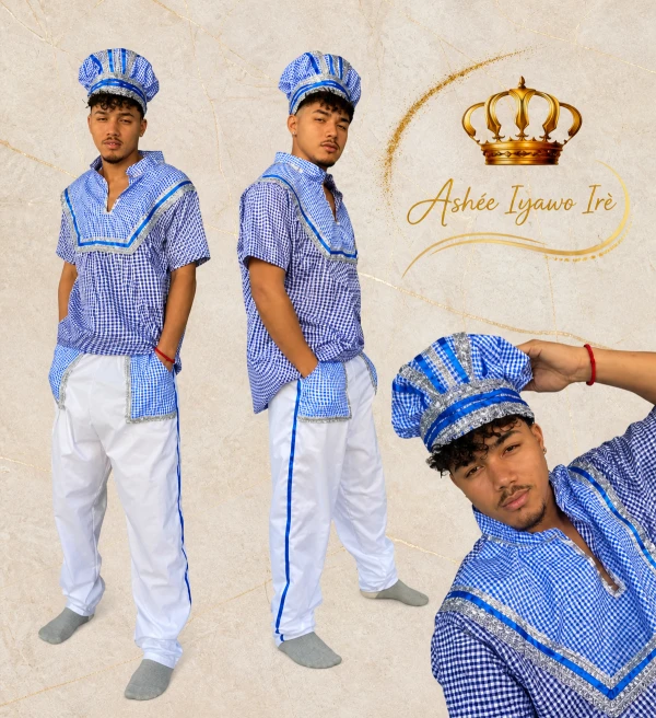 Traje de almuerzo yemaya hombre's foto | Ashee Iyawo Ire |  BizneCubano