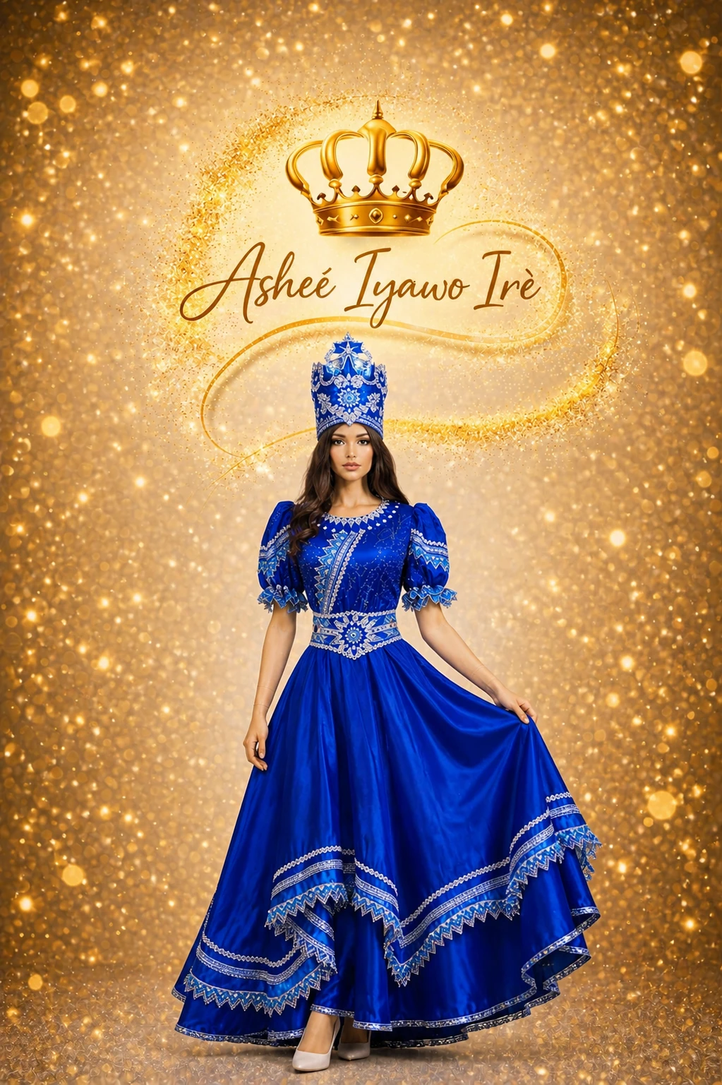 Traje de gala yemaya y almuerzo's foto | Ashee Iyawo Ire |  BizneCubano