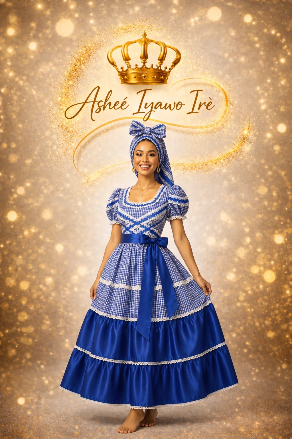 Traje de almuerzo de yemaya's foto | Ashee Iyawo Ire |  BizneCubano