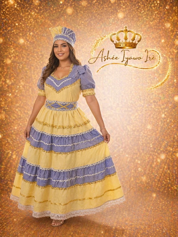 Vestido 2 aguas's foto | Ashee Iyawo Ire |  BizneCubano