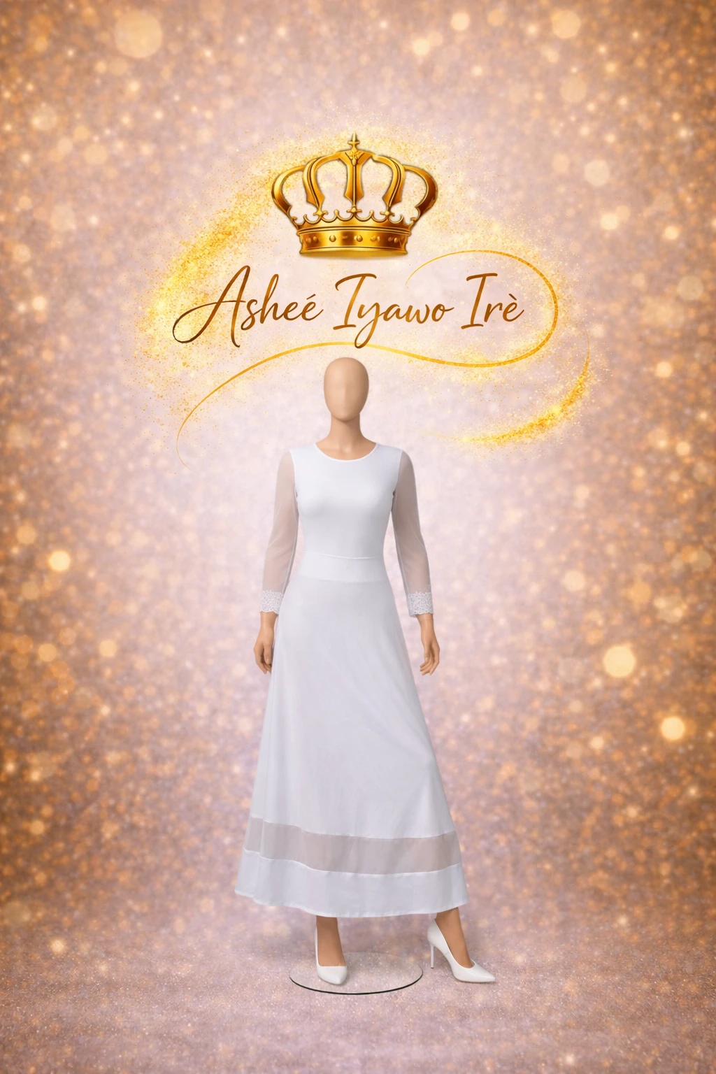 Conjunto organdi largo's foto | Ashee Iyawo Ire |  BizneCubano