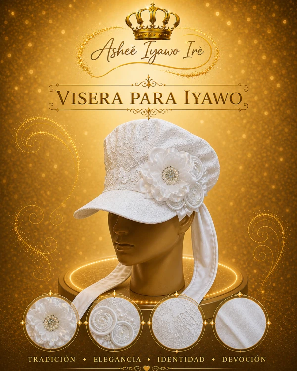 Visera flor organdy's foto | Ashee Iyawo Ire |  BizneCubano