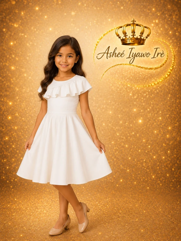 Vestido de niña vuelo arriba's foto | Ashee Iyawo Ire |  BizneCubano
