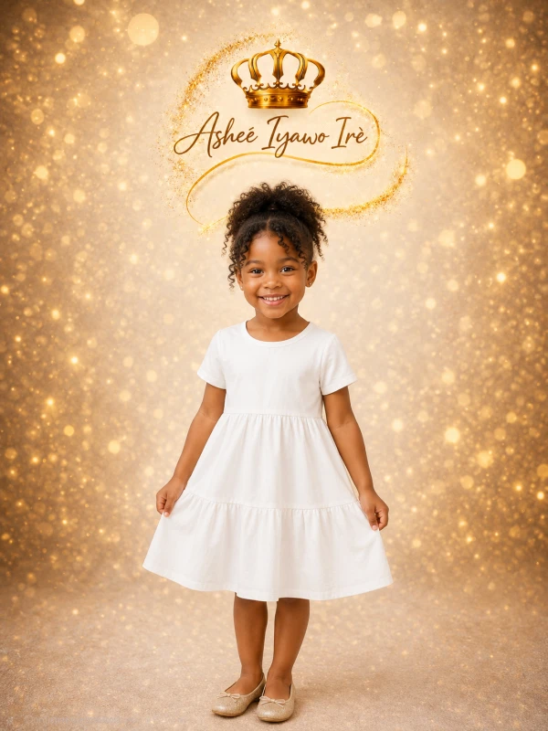 Vestido sencillo de niña's foto | Ashee Iyawo Ire |  BizneCubano
