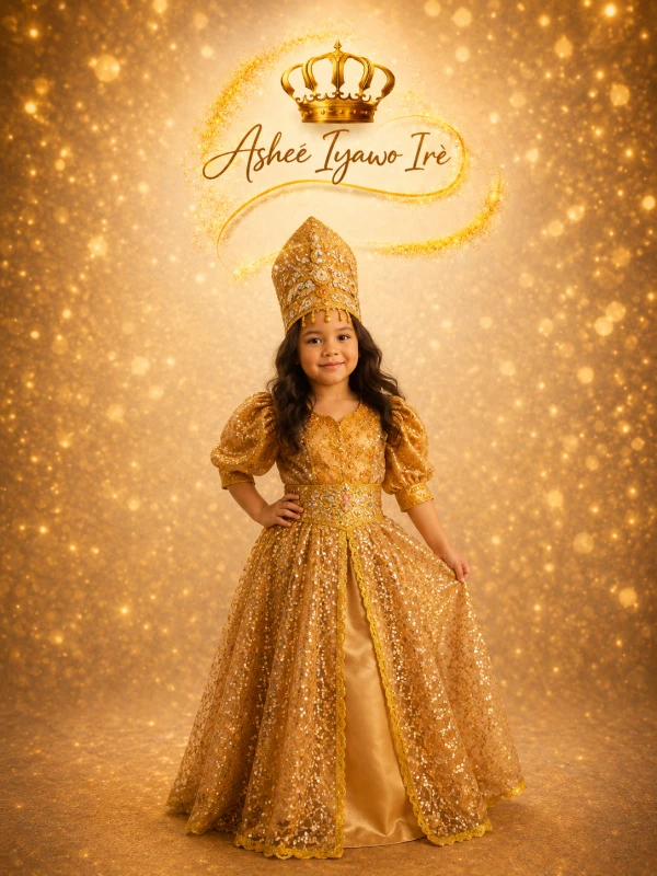 Gala de oshun niña's foto | Ashee Iyawo Ire |  BizneCubano