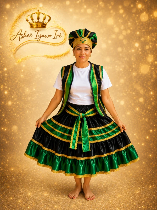 Conjunto oggun saya pulover chaleco's foto | Ashee Iyawo Ire |  BizneCubano