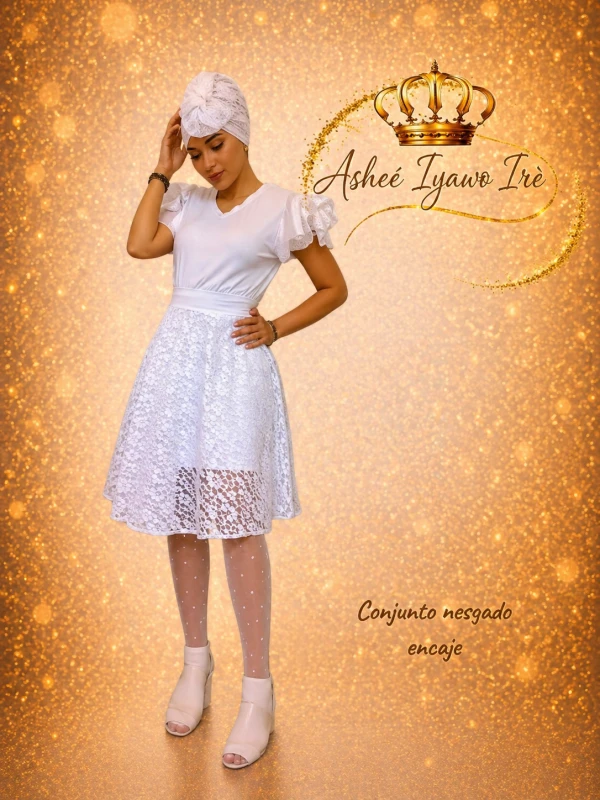 Conjunto saya nesgada encaje #21's foto | Ashee Iyawo Ire |  BizneCubano