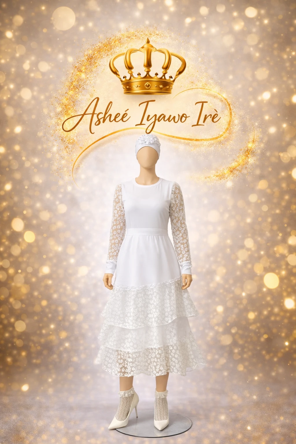 Conjunto organdy flores's foto | Ashee Iyawo Ire |  BizneCubano