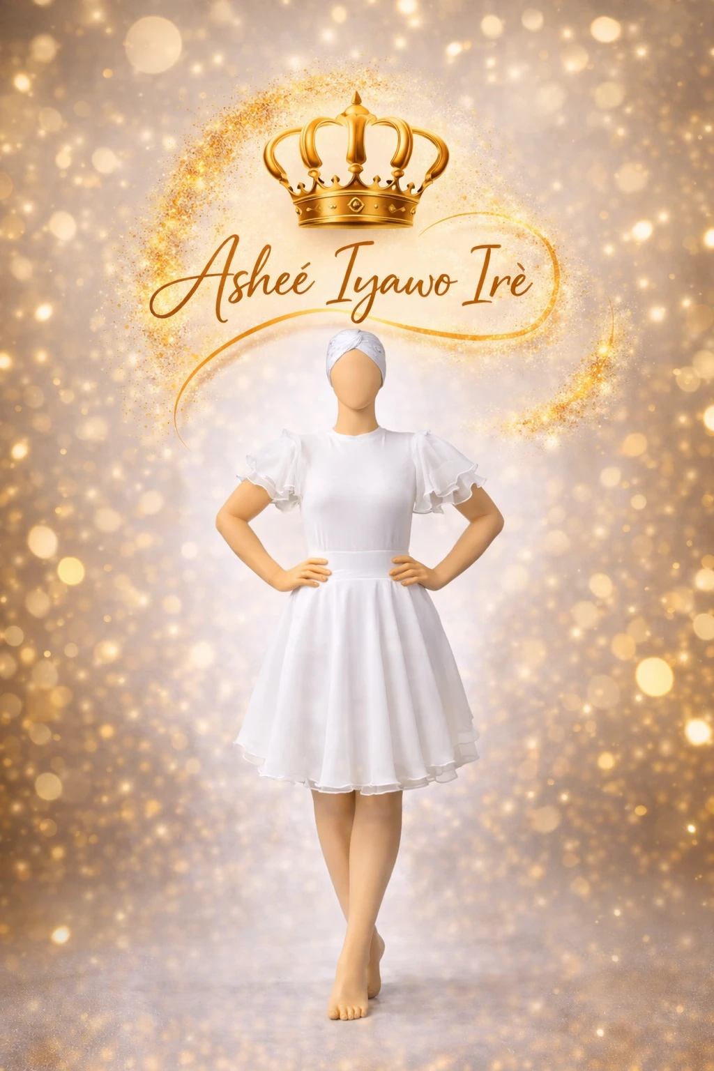 Conjunto organdy dos vuelos's foto | Ashee Iyawo Ire |  BizneCubano