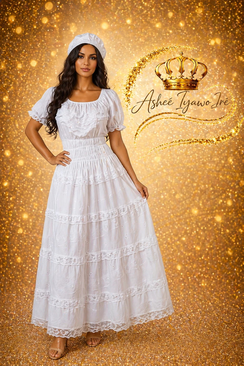 Vestido de poliester y gorrl's foto | Ashee Iyawo Ire |  BizneCubano