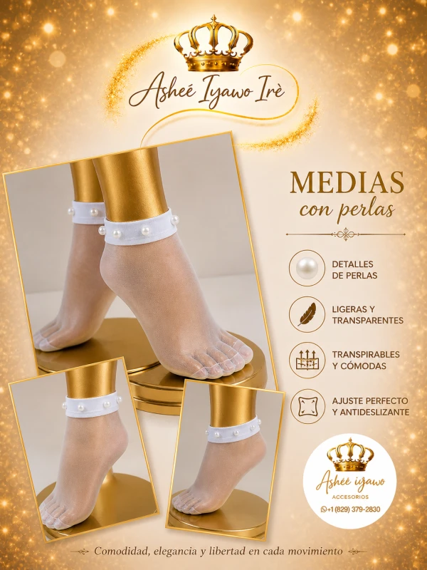 Medias tobilleras perlas's foto | Ashee Iyawo Ire |  BizneCubano