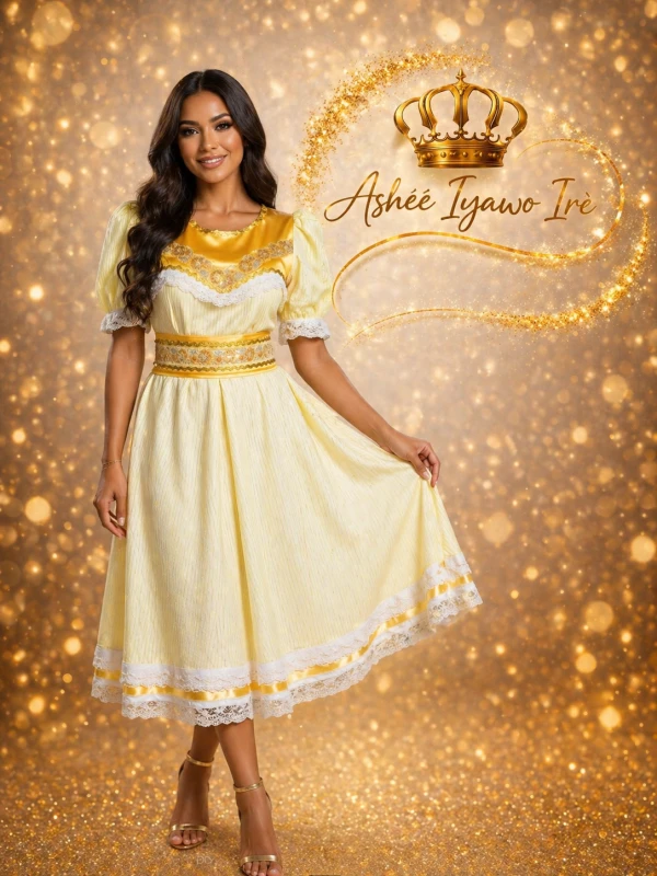 Traje de almuerzo oshun's foto | Ashee Iyawo Ire |  BizneCubano