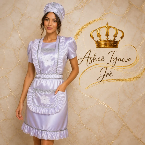 Conjunto de delantar obatala's foto | Ashee Iyawo Ire |  BizneCubano