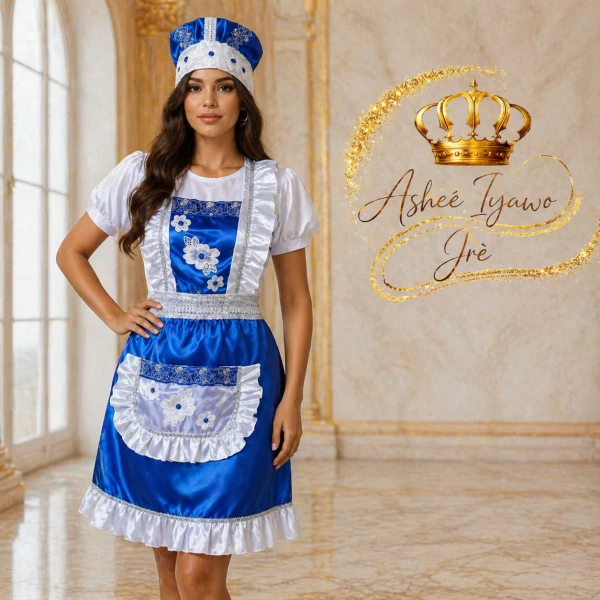 Conjunto delantar yemaya's foto | Ashee Iyawo Ire |  BizneCubano