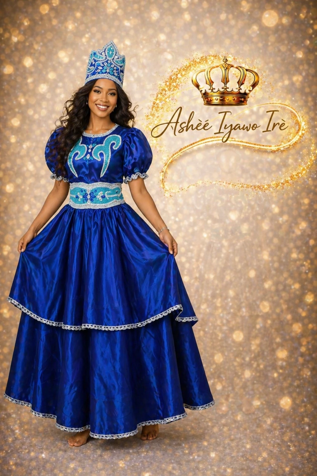 Traje de gala yemaya y almuerzo's foto | Ashee Iyawo Ire |  BizneCubano