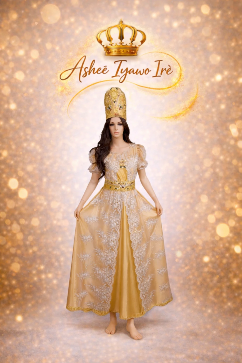 Traje de gala oshun y almuerzo's foto | Ashee Iyawo Ire |  BizneCubano