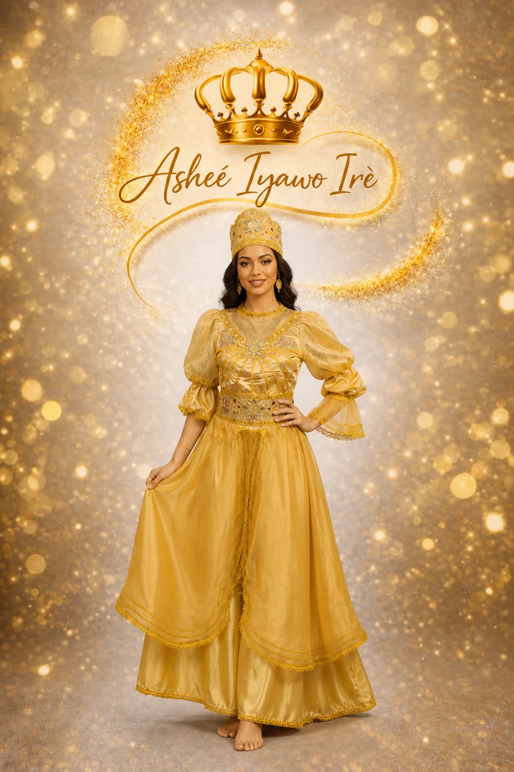 Traje de oshun y almuerzo's foto | Ashee Iyawo Ire |  BizneCubano