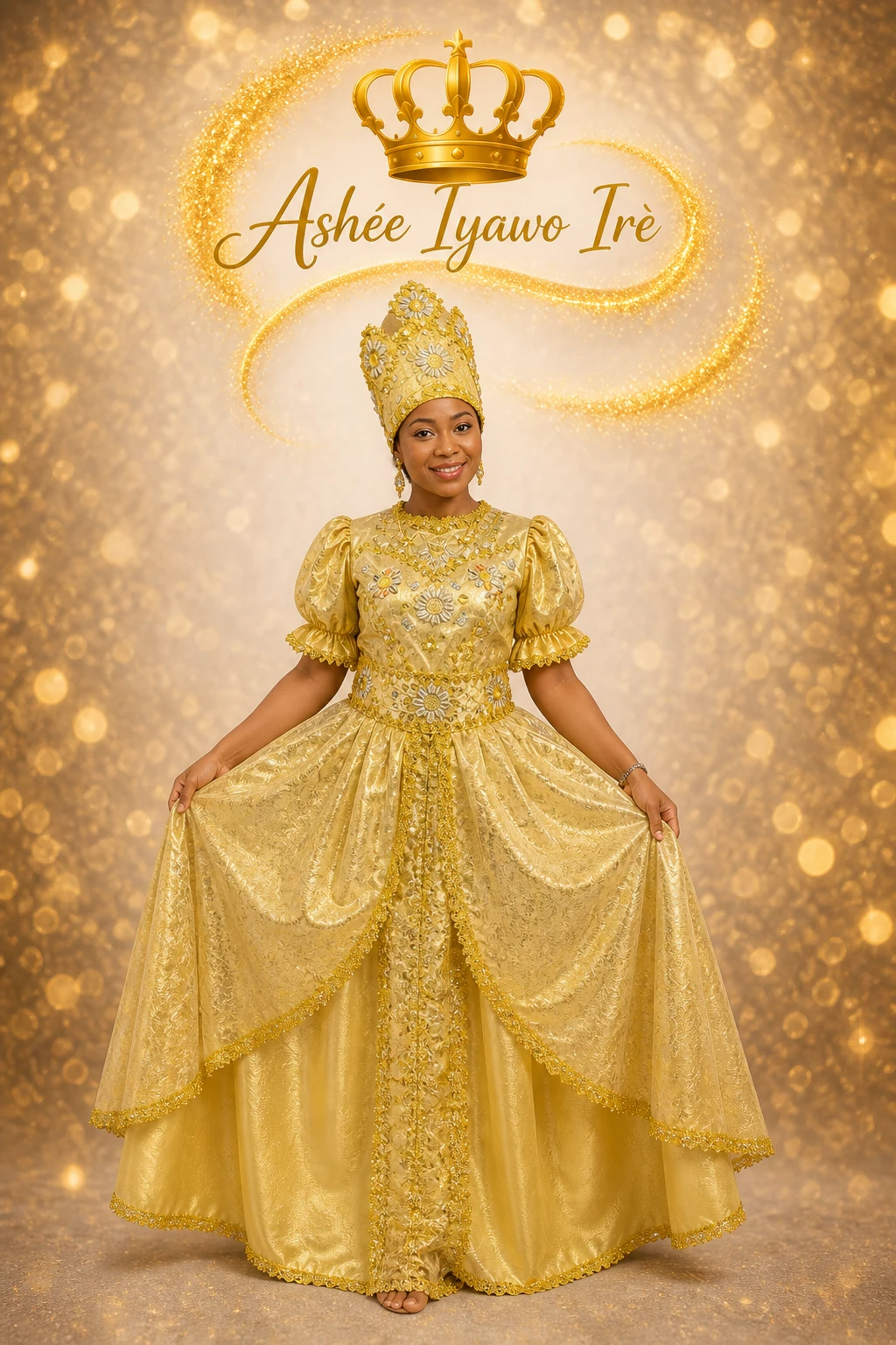 Traje de gala oshun's foto | Ashee Iyawo Ire |  BizneCubano