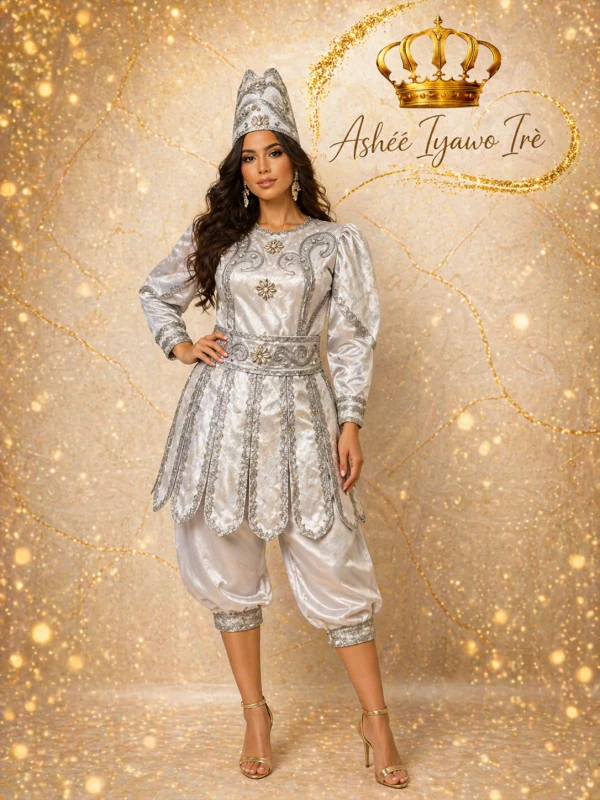 Traje de gala obatala y almuerzo's foto | Ashee Iyawo Ire |  BizneCubano