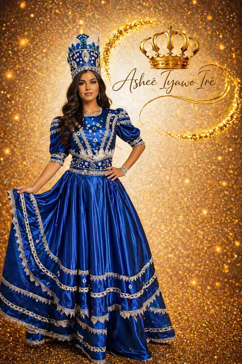 Traje de gala de yemaya y almuerzo's foto | Ashee Iyawo Ire |  BizneCubano