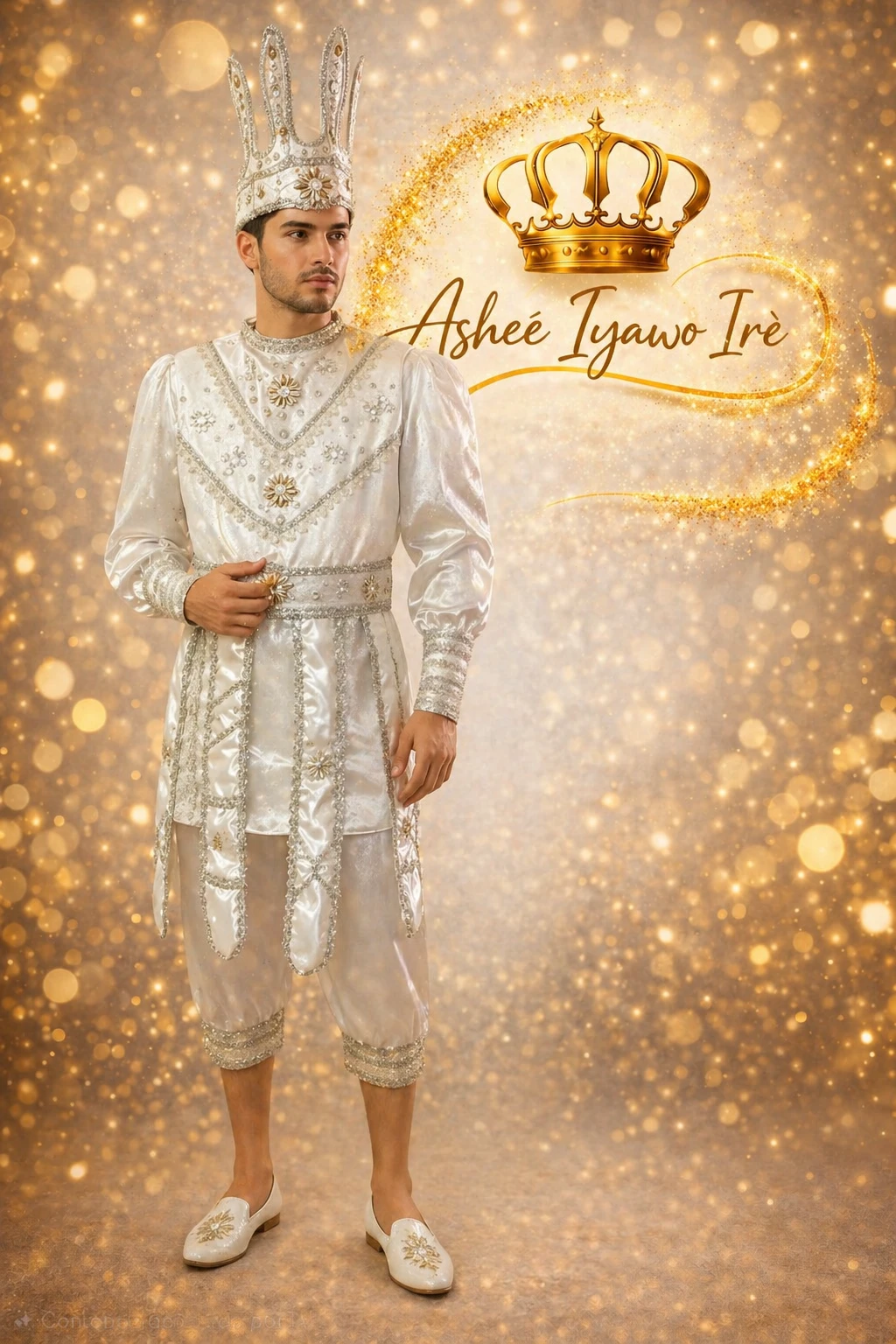 Traje gala obatala y almuerzo's foto | Ashee Iyawo Ire |  BizneCubano