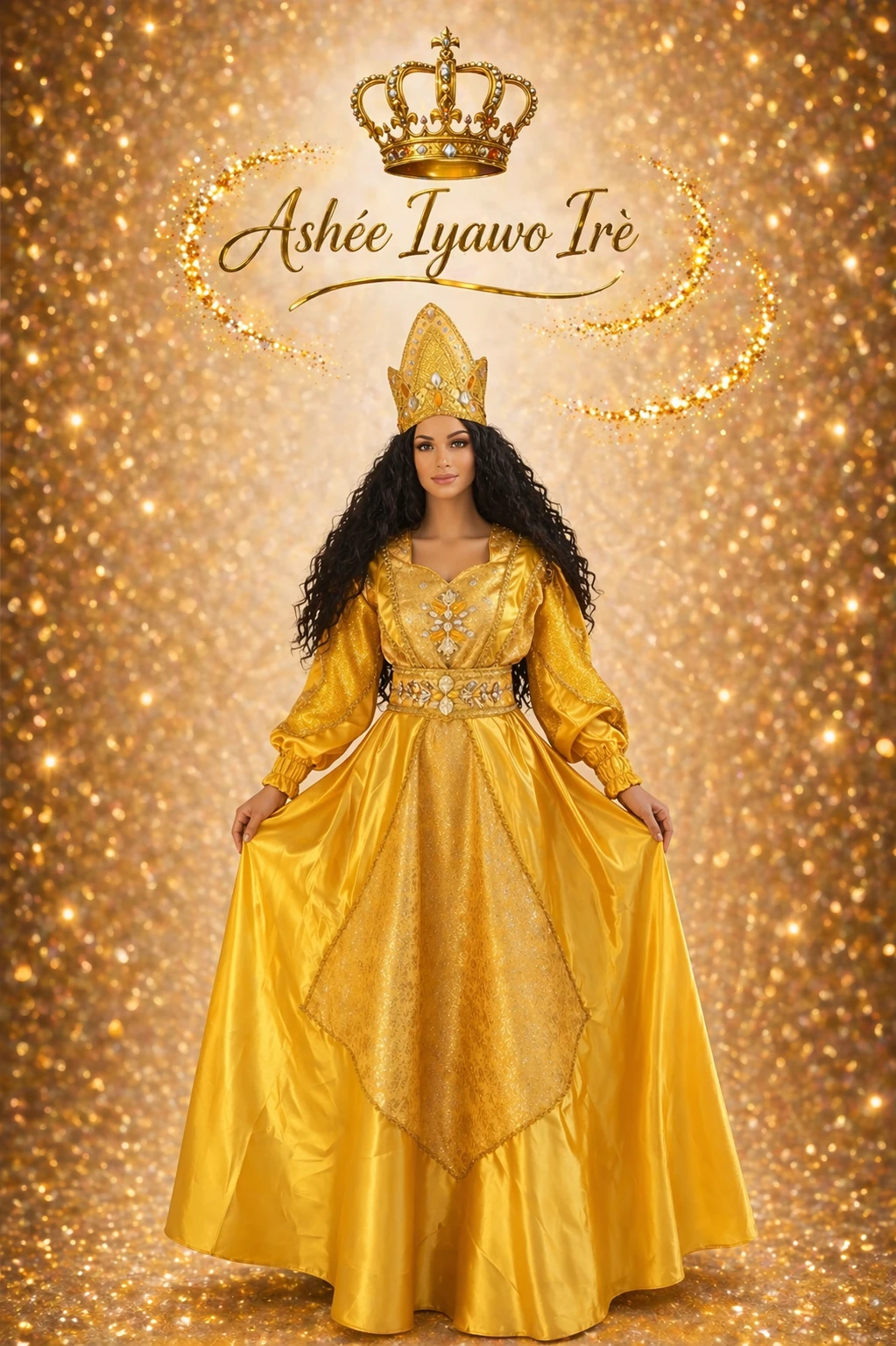Traje gala oshun y almuerzo's foto | Ashee Iyawo Ire |  BizneCubano